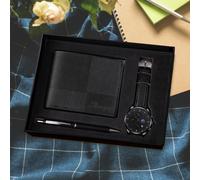 Set regalo da uomo con orologio alla moda, portafogli da uomo per le feste