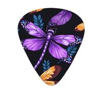 Set regalo di 12 plettri per chitarra con motivo a farfalla colorati, lisci e resistenti, per chitarra acustica, elettrica e basso, regalo perfetto per gli amanti della chitarra e i musicisti