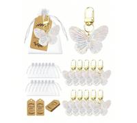 Set regalo di 3/9/18/36/72 portachiavi a forma di farfalla, adatti come regali per matrimoni, spose, feste di compleanno, damigelle d onore, bomboniere, riempitivi per borse festa, giocattoli fidget, 