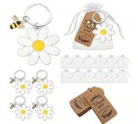 Set regalo di 36 pezzi per l'apprezzamento dei dipendenti, include simpatici portachiavi a forma di ape, biglietti di ringraziamento e sacchetti in organza, un regalo ispirazionale per i colleghi Lega