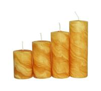 Set Regalo Di 4 Candele Stumpen Fatto A Mano Naturali