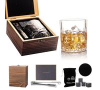 Set regalo di bicchieri di Whisky - Regali di compleanno per uomini 30° 40° 50° 60° - Set di bicchieri da Whisky per anniversario, Natale, regali del Ringraziamento, San Valentino, regali del giorno