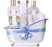Set regalo di compleanno per donne spa Luxetique Spa, 8 pezzi, set da bagno al gelsomino con olio essenziale, set regalo per donne, regalo per la mamma, San Valentino, Regalo Natale Donna