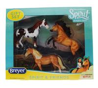 Set Regalo Di Modelli Di Cavalli Breyer Spirit Riding Free Spirit E Amici