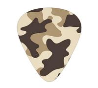 Set regalo di plettri mimetici neri e bianchi, lisci e resistenti, per chitarra acustica, elettrica e basso, regalo perfetto per gli amanti della chitarra e i musicisti