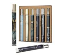 Set regalo di profumo premium da uomo, 6 x 40 ml, eau de parfum a lunga durata, con note di ambergris e arancia mandarino, colonia deluxe e dopobarba