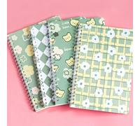 Set regalo di quaderni di estetica verde - 4 stili unici da 480/240/120/60 fogli, regali di apprezzamento per gli insegnanti e di laurea per gli studenti, in carta, 60 righe normali, quaderno scolasti
