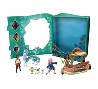 Mattel Disney Princess - Raya Classic Storybook Set, con bambola Raya e look caratteristico, Sisu nella sua forma di drago e umana e la guerriera Namaari 3, Giocattolo per Bambini 3+ Anni, HLX24