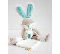 Set regalo Doudou - coniglietto di peluche con copertina 31 cm - Turchese