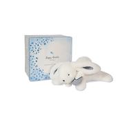 Set regalo Doudou - coniglietto di peluche con pompon bianco