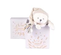 Set regalo Doudou - orsacchiotto peluche doudou con cappellino, beige 25 cm