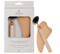 Set regalo facciale Renewal - Ossidiana Roller & Gua Sha legno