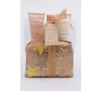 Set Regalo Face Complex FC Gift 66 Vaniglia e Ambra con Bagnoschiuma 100 ml, Crema Corpo 60 ml, Scrub Corpo 60 ml e Pochette Glitterata Elegante Idea Regalo Donna Profumata