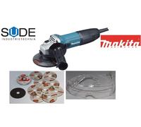 Set Regalo GA4530R Makita 720W Smerigliatrice Angolare 10 Dischi + Occhiali