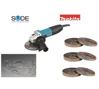 Set Regalo GA5030R Makita 720W Smerigliatrice Angolare 36 Dischi + Occhiali