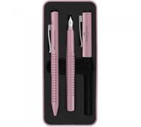 Set regalo grip 2010 penna stilografica + penna a sfera rose shadows metallve...