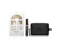 Set regalo L'Oréal Paris Mascara Telescopic Classico Nero, Mini-Matita Occhi Nera Paradise Le Khol e un'elegante Pochette Nera in velluto.