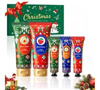 Set Regalo Natale Crema Mani e Corpo 5 Pezzi, Idratante Donna | Set Natale con crema mani e corpo idratante, ideale per nutrire la pelle secca e creare un momento spa a casa.