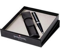 Set Regalo Penna A Sfera Sheaffer 300 Con Custodia Nera E Finiture Cromate