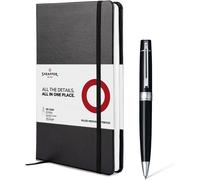 Set Regalo Penna A Sfera Sheaffer 300 + Quaderno A5 Nero + Finiture In Cromo