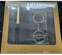 set regalo penna parker London Jotter in blu e acciaio clip oro