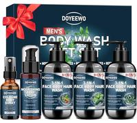 Set regalo per bagnoschiuma da uomo, deterge, idrata, nutre e lenisce la pelle, idee regalo da uomo, calza di Natale per uomini, papà, fidanzato, marito, compleanno, festa del papà, San Valentino