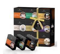 Set regalo per caffè - 9 set regalo caffè istantaneo aromatizzato regalo per caffè natalizio per donne e uomini - bustina di caffè istantaneo nocciola caffè caramello vaniglia francese caffè