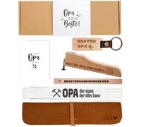 Set regalo per il nonno, metro da 2 metri, apribottiglie, matita da carpentiere, portachiavi, custodia per metro pieghevole, miglior regalo creativo per la festa del papà, compleanno