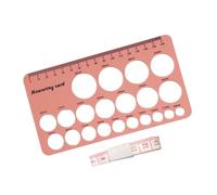 Set regalo per la mamma in silicone con cercatori di dimensioni per capezzoli e nastro flessibile da 1,5 m per una misurazione accurata della schermatura del seno, righelli a flangia morbida per