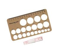 Set regalo per la mamma in silicone con cercatori di dimensioni per capezzoli e nastro flessibile da 1,5 m per una misurazione accurata della schermatura del seno, righelli a flangia morbida per