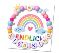 Set regalo per l'asilo, 4 pezzi, braccialetti colorati con biglietto, busta rosa e sacchetto di stoffa a forma di cuore, bel set regalo per l'inizio dell'asilo