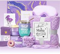 Set regalo per mamma - Tazza in acciaio inox 12oz con coperchio, coperta e accessori per il benessere, regalo per la mamma, per la festa della mamma, il compleanno o come ringraziamento