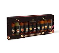 Set regalo per salsa piccante - Regalo per peperoncino per uomini e donne - 10 salsa piccante al peperoncino Collezione di alimenti Salsa Jalapeno, Salsa piccante Habanero, Salsa scozzese