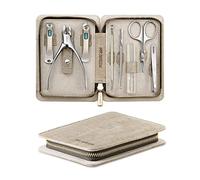 Set regalo per tagliaunghie Mr. Green, kit per manicure e pedicure per manicure in acciaio inox professionale con custodia in pelle,Regali di San Valentino (Mr-6008 8 pezzi)