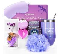 Set regalo per vasca idromassaggio alla lavanda, regalo di compleanno per donne, pacchetto rilassante per la cura di sé per lei, mamma, sorella, moglie, figlia, amica, compagno di lavoro