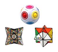 Set Regalo Rubiks 3 Pezzi | Stella Magica | Palla Arcobaleno | Kaleido