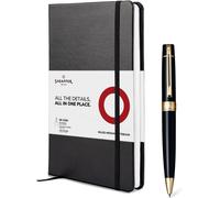 Set Regalo Sheaffer 300 Penna A Sfera + Quaderno A5 Medio Nero + Dettagli In Oro