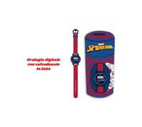 Set Regalo Spider-Man Marvel: Orologio Digitale per Bambini e Salvadanaio in Lat