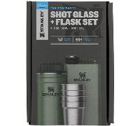 Stanley - Set di flange e vetri - The Pre-Party Shotglass + Flask Set Hammertone Green - Kaki