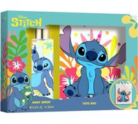 Set regalo Stitch - Body Spray 200 ML con profumo tropicale e borsa, profumo per bambini e borsa unisex