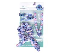 Set regalo Stitch | Fascia per capelli Stitch, fermagli per capelli e una collana a punto | Accessori per punto per ragazze | Lilo e Stitch Beauty | Gioielli per ragazze | Accessori per capelli per