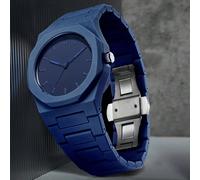 Set regalo TOMI, orologio da uomo elegante e minimalista per affari, cinturino in plastica opaca e olio, quadrante a righe, orologio al quarzo, set di orologi da uomo alla moda, adatto per la vita quo