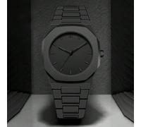 Set regalo TOMI, orologio elegante e minimalista da uomo, cinturino in plastica opaca e olio, quadrante a righe, orologio al quarzo, set di orologi da uomo alla moda, adatto per la vita quotidiana, re