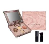 Set regalo tutto in uno per il trucco, include bronzer, fard, 2 evidenziatori e 3 ombretti, kit cosmetico portatile per adolescenti, donne, principianti e professionisti (A1)