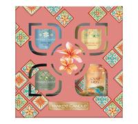 Set regalo votivo da 3 riempimenti Yankee Candle e bicchiere piccolo -