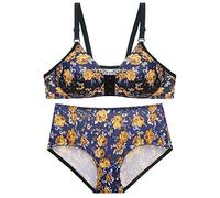 Set Reggiseno e Mutandine Reggiseni con Apertura Frontale per Donna Reggiseno con Scollo A V da Donna Reggiseni Yoga Imbottiti Senza Ferretto Canotte da Allenamento Reggiseni Comodi Che Modellan
