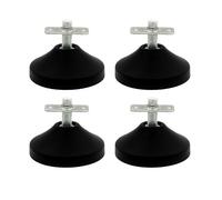 Set Regolazione Pastiglia Equipment Nero Strumento Biliardo Tavolo da Gamba 4Pcs