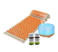 Set Relax Profondo Deluxe: Tappetino Agopressione + Diffusore & Oli Bio