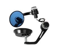 Set retrovisore per manubrio da con lampada, Blue | Adatta all ' estremità della maniglia da 22 mm, utilizzo in coppia ricambio rotonda