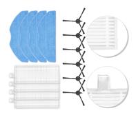 Set Ricambio Completo Filtri Panno Scopa Spazzole Laterali per Aspirapolvere EZV